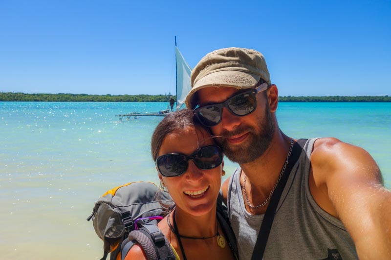 10- Alex and Moni at the end of the pirogue cruise