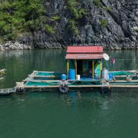 Floating village Lan Ha Bay