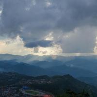 Sunset from Phou Pha hill