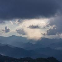 Sunset from Phou Pha hill