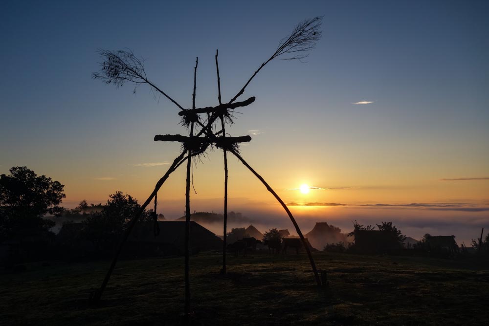 Day 3 trek - Sunrise over the Gallic village