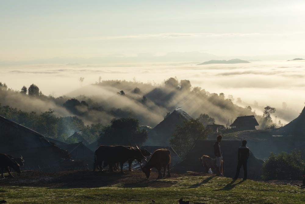 Day 3 trek - Sunrise over the Gallic village