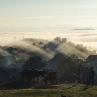 Day 3 trek - Sunrise over the Gallic village