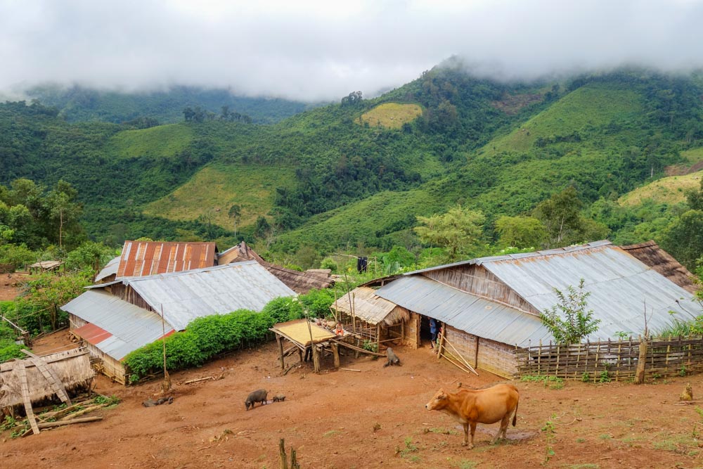 Day 3 trek - Akha village