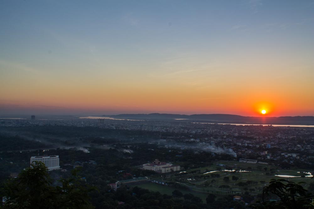 Sunset over Mandalay