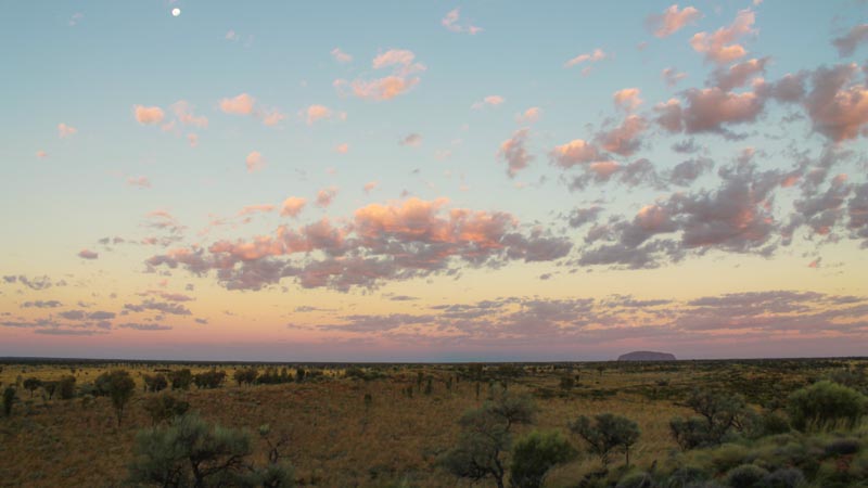 23 - Sunset with view of Ayers Rock