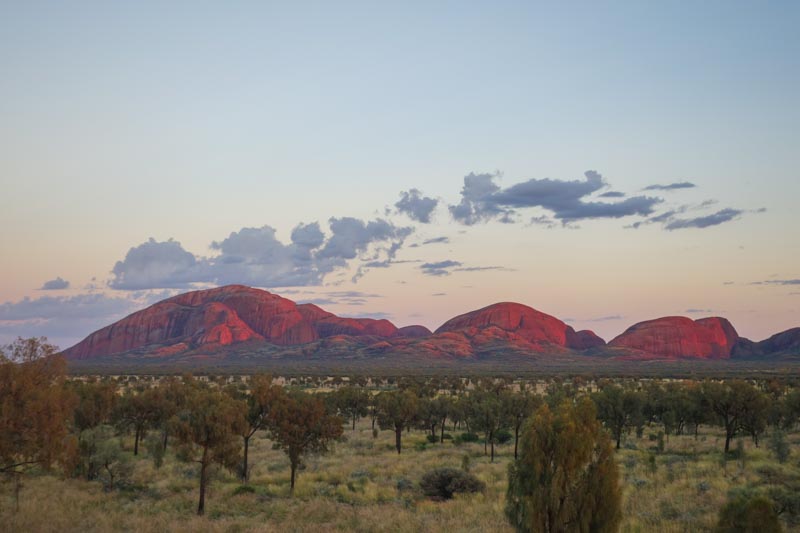 27 - Sunrise at the Olgas