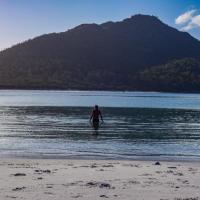 48 - Alex swimming at Wineglass Bay