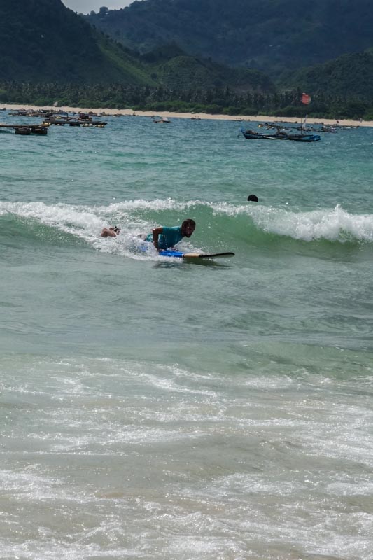 7 - Alex catching a wave