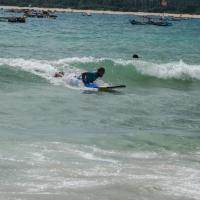 7 - Alex catching a wave