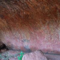 9 - Wall paintings at Uluru