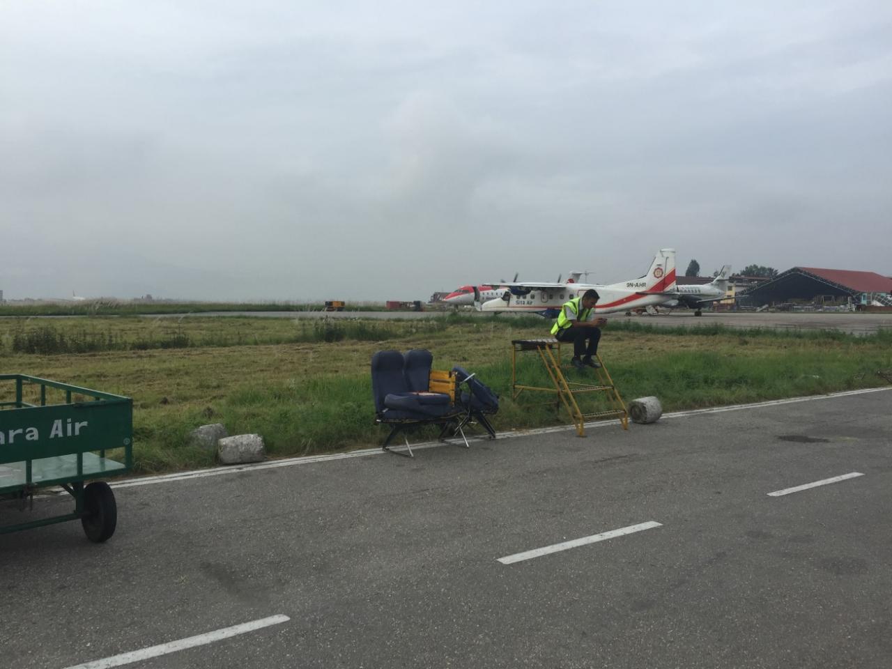 Day 1-1 Seats removed from our aircraft