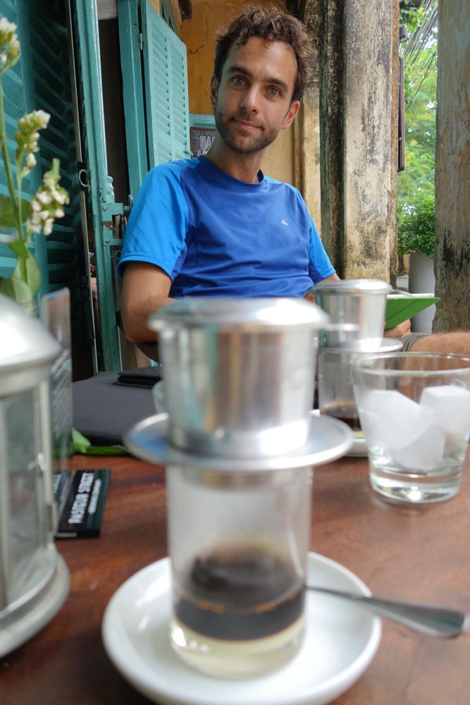 Day 2 - starting the day with  a vietnamese coffee