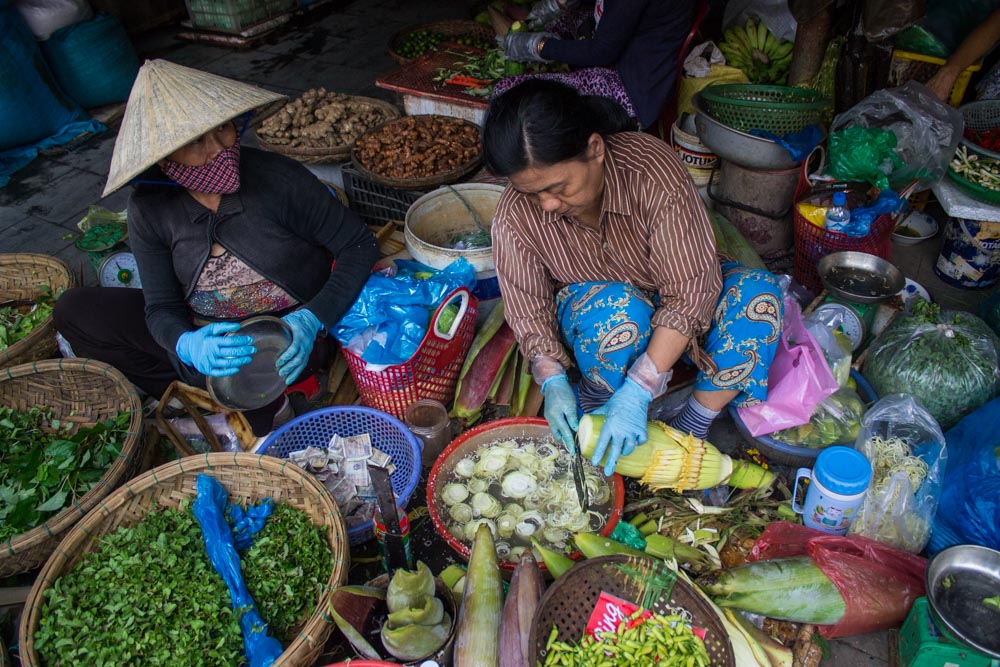 Day 3 - Hoi An market - banana flower