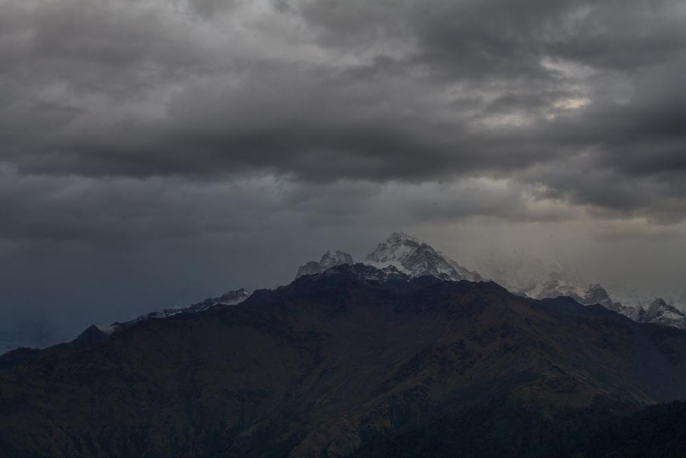 Day 4 - 1 Morning view from Poonhill 3 Annapurna South-33