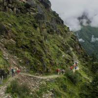 Day 4 Hill path towards Phortse