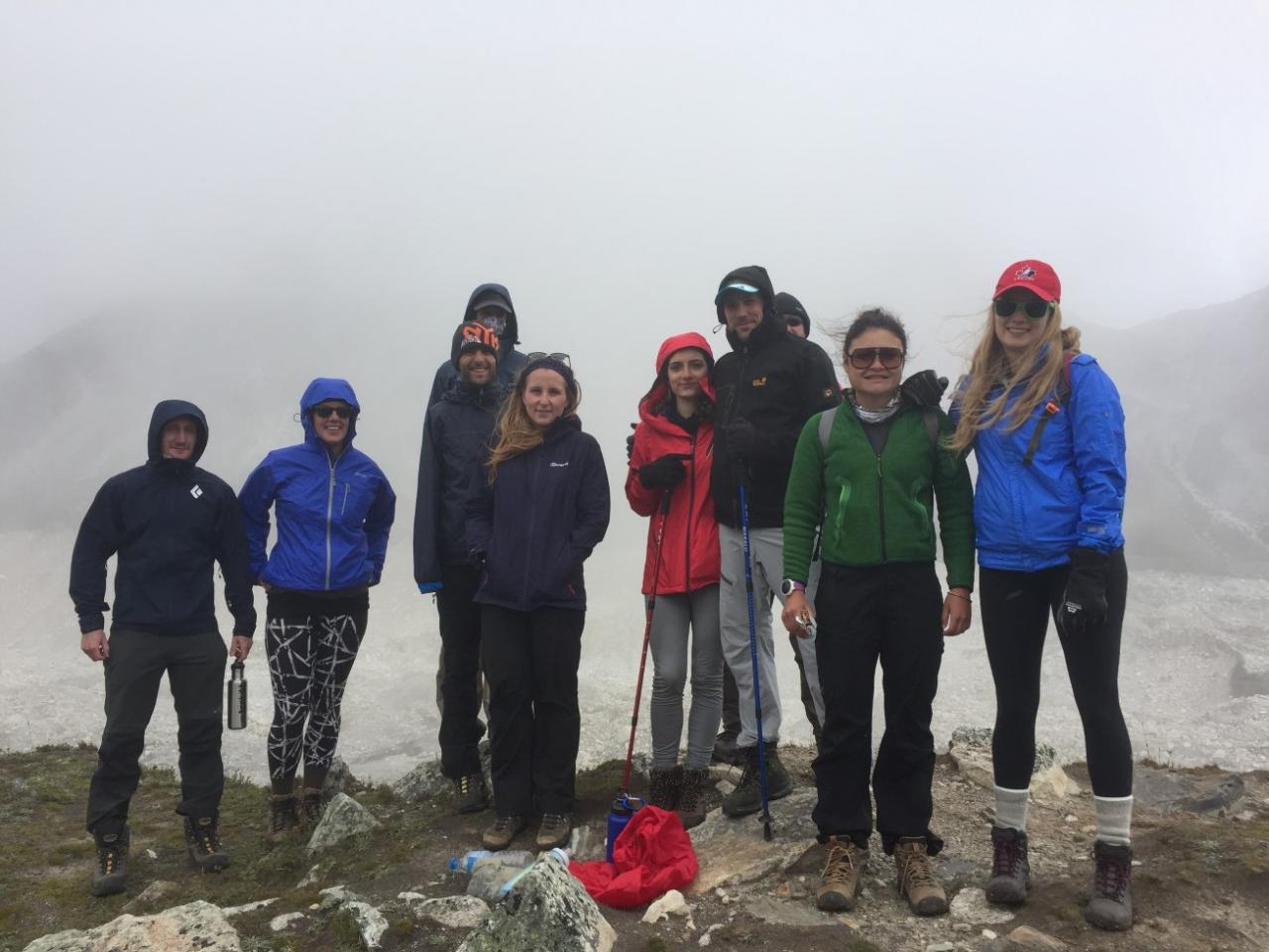 Day 7-3 Team picture Lombo glacier 1