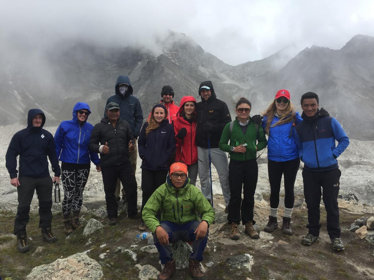 Day 7-3 Team picture Lombo glacier 2