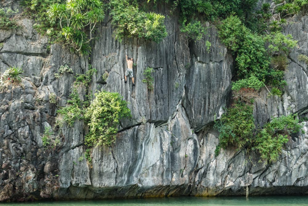 Climbing Lan Ha Bay