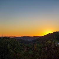 Sunset over Ban Kham village