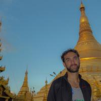 Alex at Shwedagon Pagoda