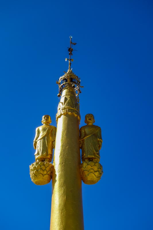 Top of the stupa at Zwegabin monastery