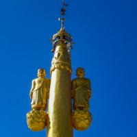 Top of the stupa at Zwegabin monastery