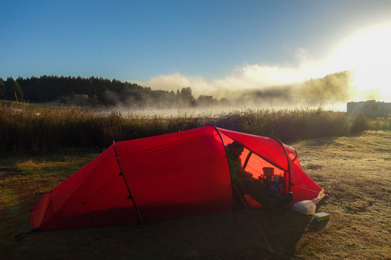 Sunrise by lake Gardiner