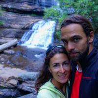 In front of Lady barron falls Mountfield National park