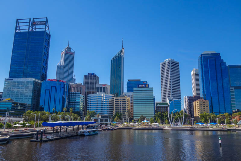 View of the CBD from Elizabeth Quay