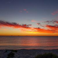 Sunset by Cottesloe beach