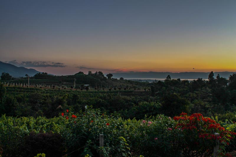 Sunset over Inle Lake