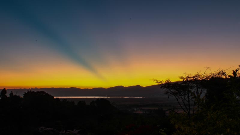 Sunset over Inle Lake