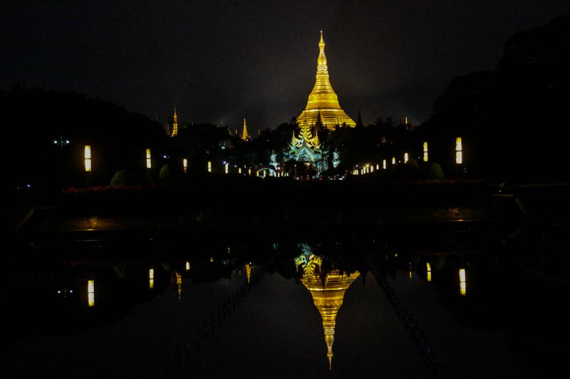 Shwedagon Pagoda from People's Park