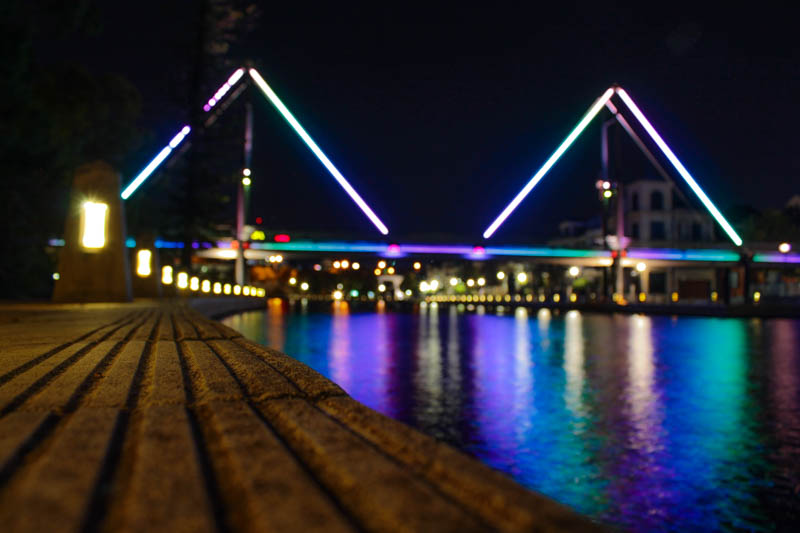 Trafalgar bridge by night