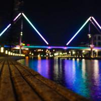 Trafalgar bridge by night