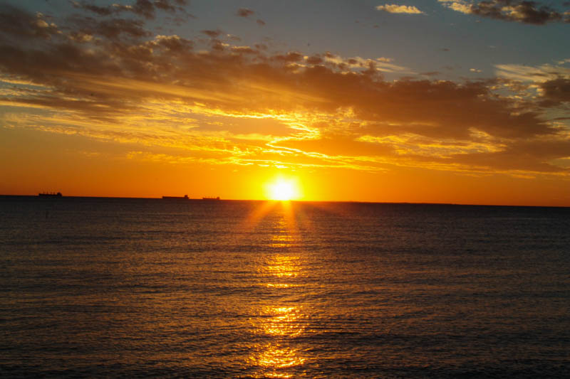 Sunset by Cottesloe beach