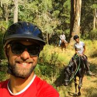 Horseback riding near Cradle mountain